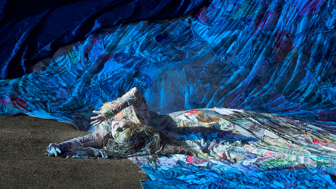 Jedermann 2023: Sarah Viktoria Frick (God) | © Salzburger Festspiele / Matthias Horn