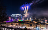 Feuerwerk zu Silvester in Salzburg von der Festung Hohensalzburg | © Tourismus Salzburg GmbH/ G. Breitegger