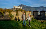Couple at Richterhöhe in Salzburg in autumn | © Tourismus Salzburg GmbH / G. Breitegger