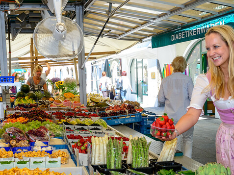 Fresh fruits & vegetables of the Salzburg markets | © Tourismus Salzburg / Günter Breitegger