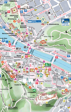 City map of Salzburg