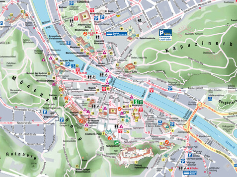 City map of Salzburg