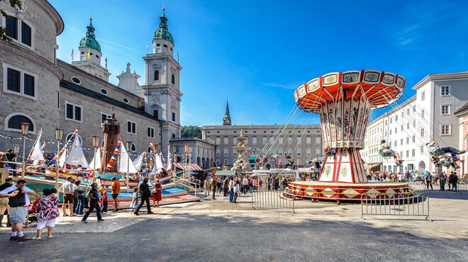 Rupertikirtag am Residenzplatz | © Tourismus Salzburg / G. Breitegger