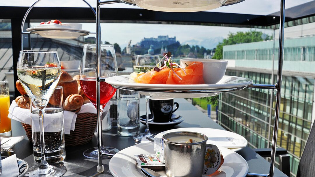 Imlauer Sky Restaurant Frühstück in Salzburg  | © Tourismus Salzburg GmbH/St. Staudhammer 