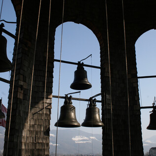 Das Salzburger Glockenspiel auf dem Glockenturm  | © Veronika Zangl - mmpr