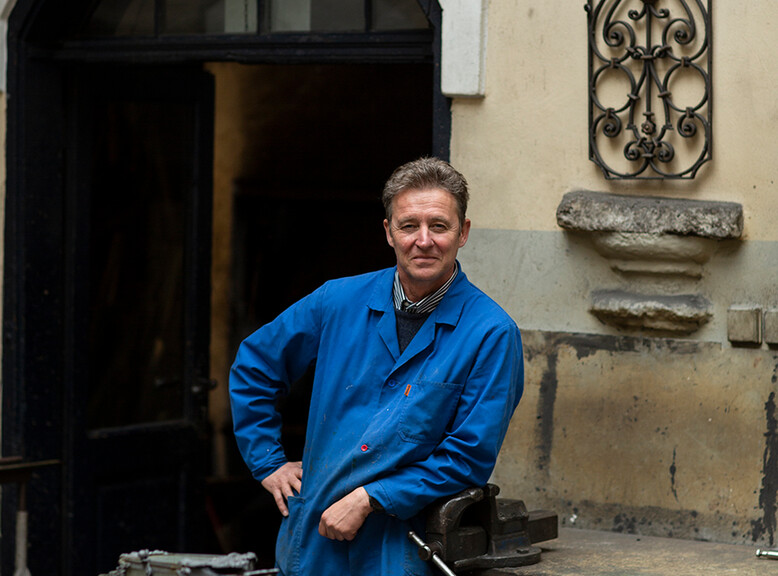 Christian Wieber has been running the Wieber locksmith's shop for more than 20 years. | © Falstaff / Joerg Lehmann