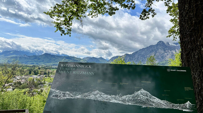 Hellbrunn Hill offers a breathtaking view of the surrounding mountains (weather permitting). | © Tourismus Salzburg / K. Brugger