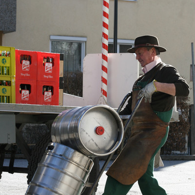 The Driver of the Stieglbier Wagon at work  | © Veronika Zangl MMPR