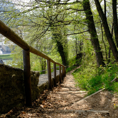 Hiking path at Kapuzinerberg in Salzburg | © knauseders