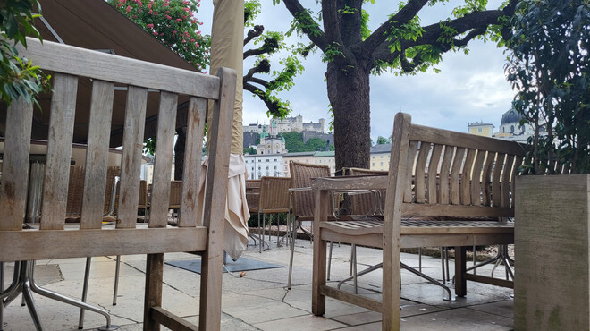 Terrace from Cafe Bazar in Salzburg | © Tourismus Salzburg GmbH / K. Brugger