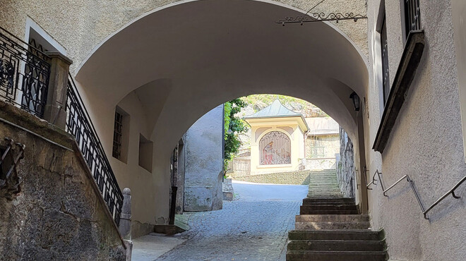 Stairway from the Linzergasse to the Kapuzinerberg | © Tourismus Salzburg GmbH / K. Brugger