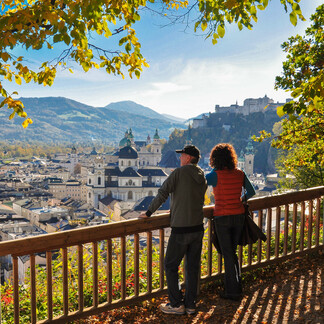 View to the Old Town of the City from the Mönchsberg | © Tourismus Salzburg GmbH 