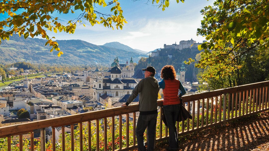 View to the Old Town of the City from the Mönchsberg | © Tourismus Salzburg GmbH 