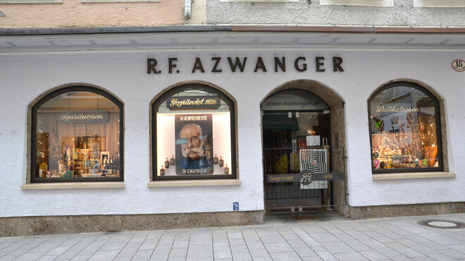 Azwanger Delikatessen Geschäft in der Getreidegasse in Salzburg | © Tourismus Salzburg GmbH / S. Prommegger