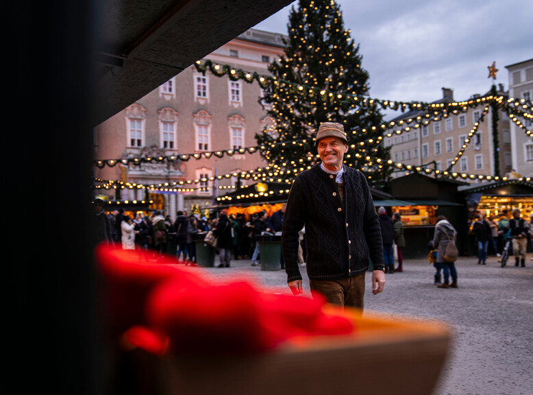 Wolfgang Haider at Salzburg Christkindlmarkt | © Tourismus Salzburg