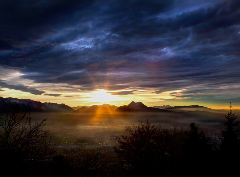 View from the Gaisberg over Salzburg at sunset | © Eva trifft. Fotografie
