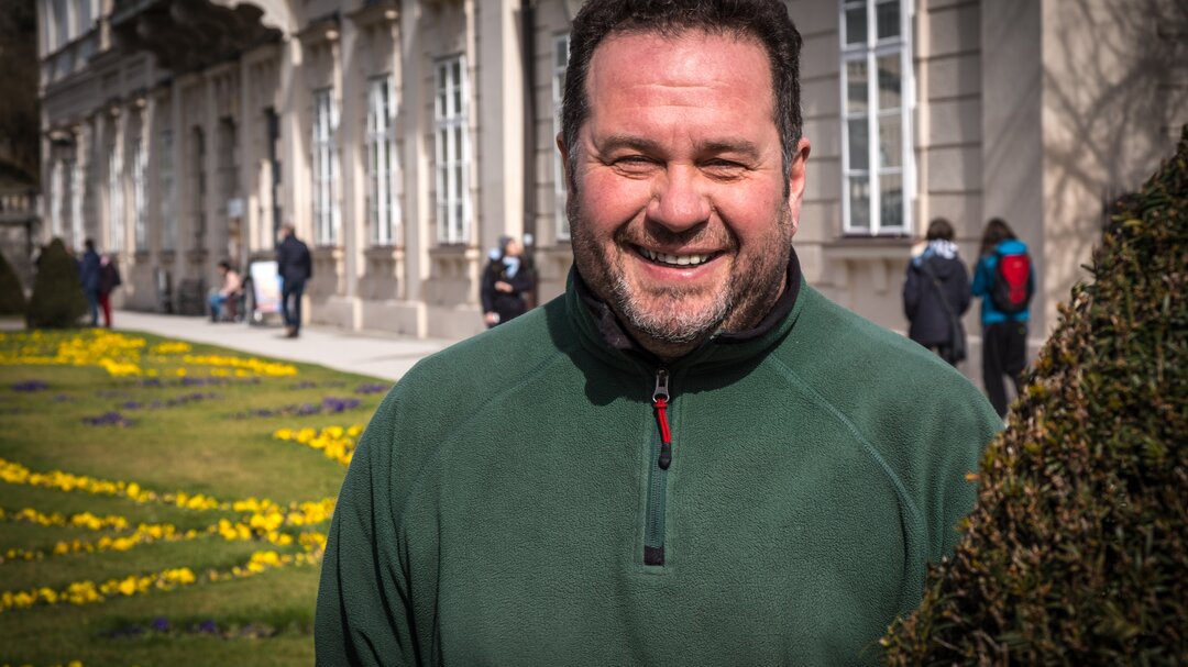 Gardener Ebner at the Mirabell Gardens Salzburg  | © knaro.at 