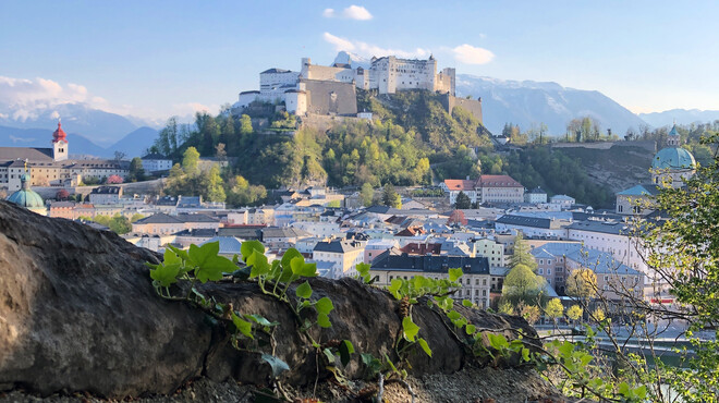 View on Hohensalzburg Fortress from Kapuzinerberg  | © Tourismus Salzburg GmbH / K. Brugger