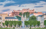 Mirabell Gardends with view to the old town of Salzburg  | © Anibal Trejo