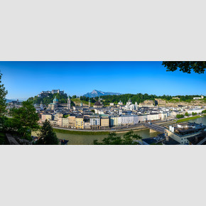 Panorama of Salzburg during summer season with a view to the Old Town of Salzburg and Salzach | © Tourismus Salzburg, Foto: Breitegger Günter