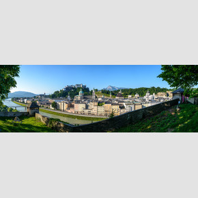 Panorama of the old town of Salzburg from the Kapuzinerberg / Hettwer Bastion | © Tourismus Salzburg, Foto: Breitegger Günter