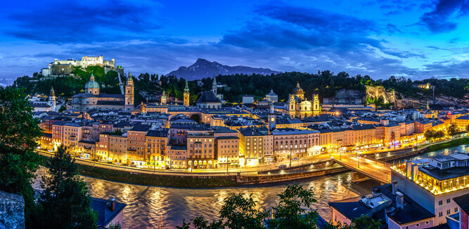 Salzburg Panorama vom Kapuzinerberg auf die Salzburger Altstadt | © Tourismus Salzburg, Foto: Breitegger Günter