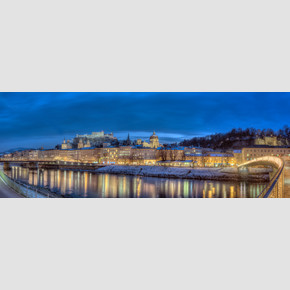 View across Salzach up to fortress Hohensalzburg | © Tourismus Salzburg / R. Zauner