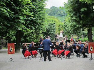 Musicians in the Mirabell Gardens | © Tourismus Salzburg GmbH