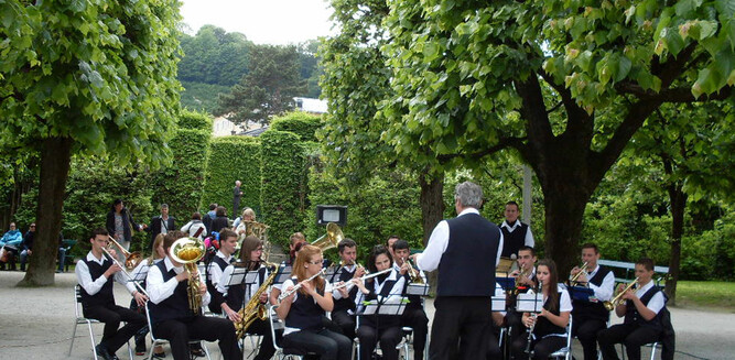 Musicians in the Mirabell Gardens | © Tourismus Salzburg GmbH