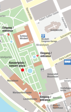 Mirabell Concert Square | © Tourismus Salzburg GmbH