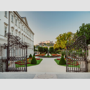 The Mirabell Gardens with a view of the Pegasus Fountain, around which Maria and the children dance in the film, as well as the famous 'Do-Re-Mi Steps'. | © Tourismus Salzburg GmbH, Foto: Patrick Langwallner