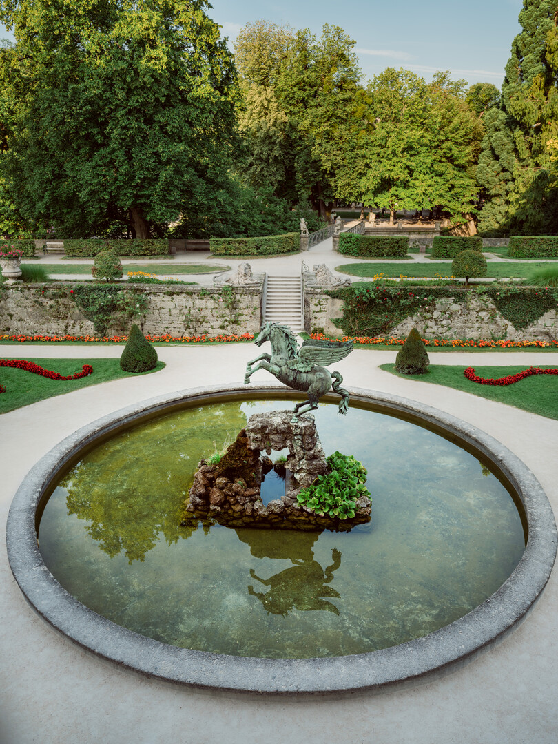 In the film, Maria and the children dance around the Pegasus Fountain to 'Do-Re-Mi' in one scene. | © Tourismus Salzburg GmbH, Foto: Patrick Langwallner