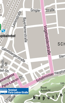 Zufahrt Busterminal Nord | © Tourismus Salzburg GmbH