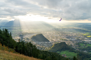 Blick vom Gaisberg auf die Stadt Salzburg | © Paul Doppler, FlyForFun