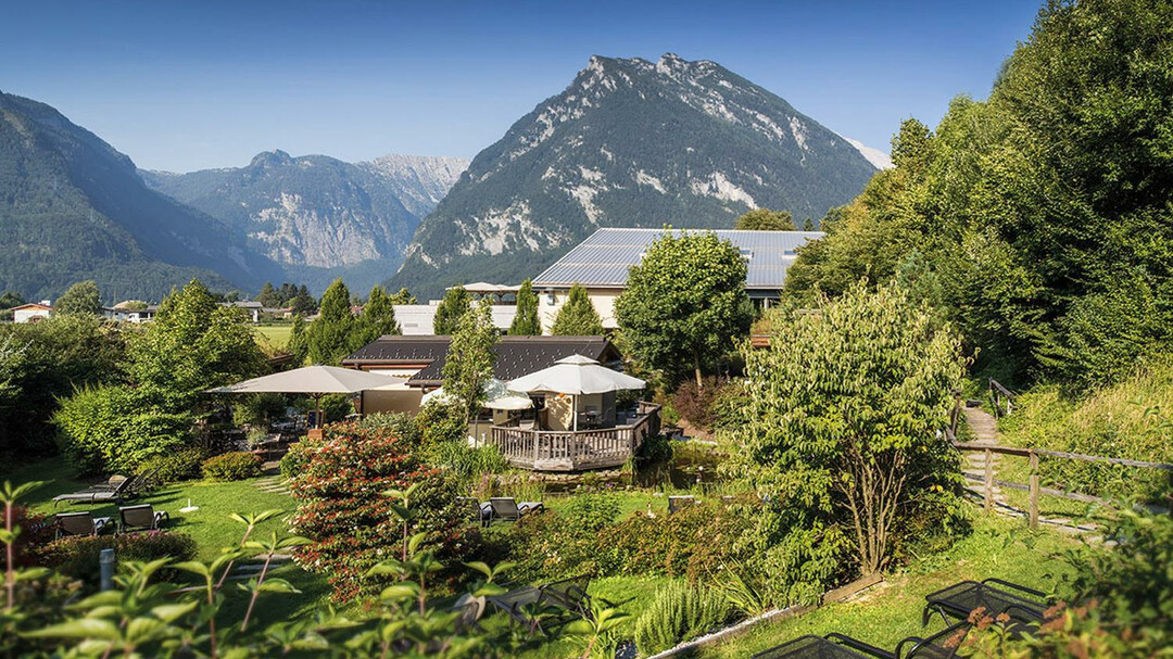 Blick vom Aqua Salza auf die Bergwelt | © Aqua Salza
