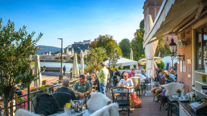 Cafe am Kai | © Tourismus Salzburg GmbH / G. Breitegger