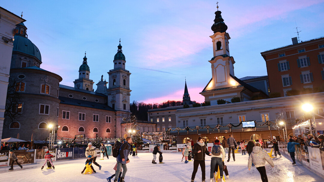 Eislaufen | © Verein Salzburger Chriskindlmarkt