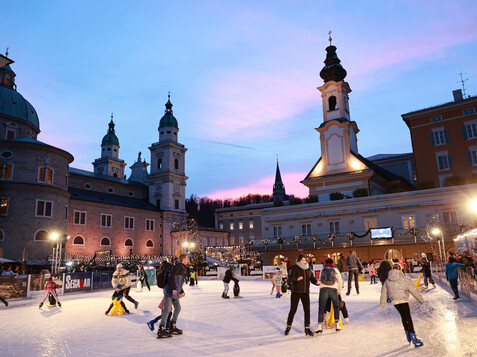 Eislaufen | © Verein Salzburger Chriskindlmarkt