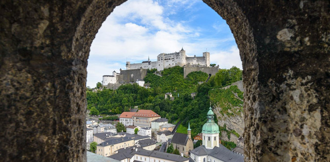 View to the fortress Hohensalzburg | © Tourismus Salzburg / Günter Breitegger