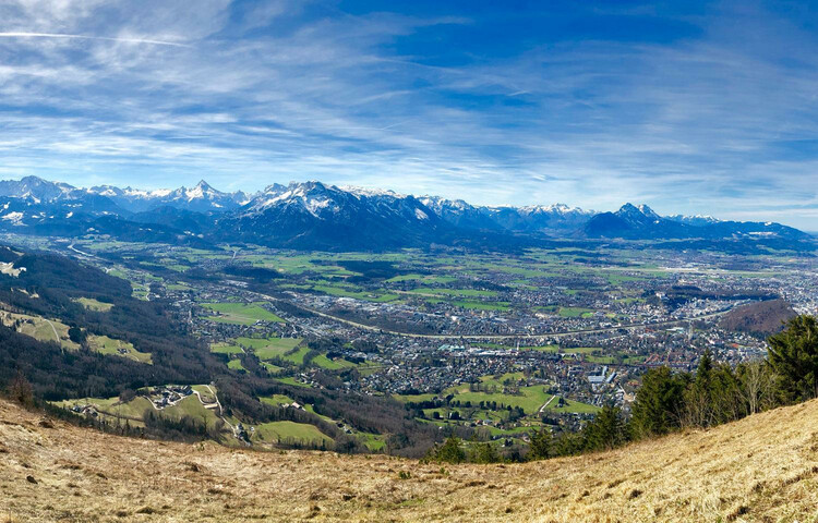 Ausblick vom Gaisberg auf Salzburg und die Berge | © Tourismus Salzburg GmbH / K. Brugger