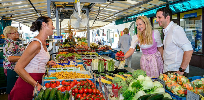 Grünmarkt in Salzburg | © Tourismus Salzburg GmbH, Breitegger G.