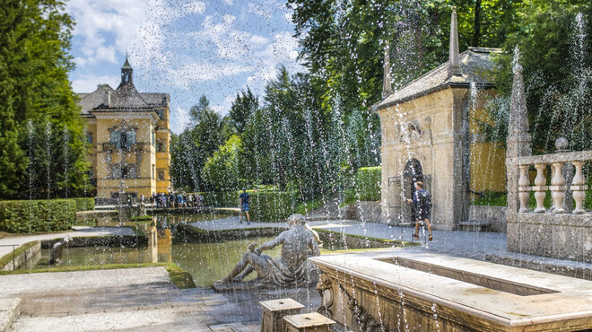 Trick Fountains at Hellbrunn: Fürstentisch | © Schlossverwaltung Hellbrunn / Auer