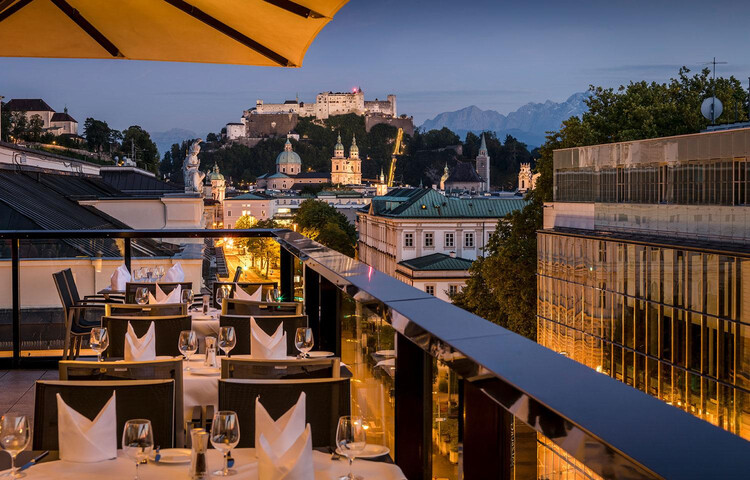 IMLAUER Sky Bar & Restaurant - Abendstimmung | © IMLAUER Sky Bar & Restaurant