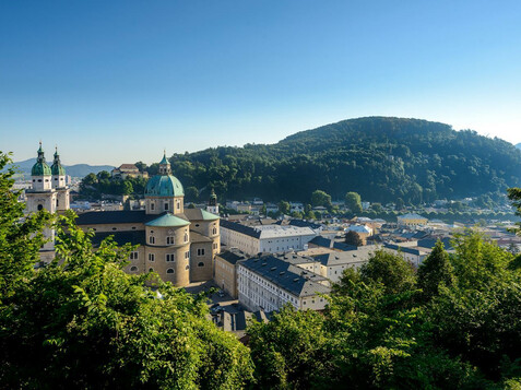 Panoramablick auf den Kapuzinerberg vom Mönchsberg | © Tourismus Salzburg / G.Breitegger