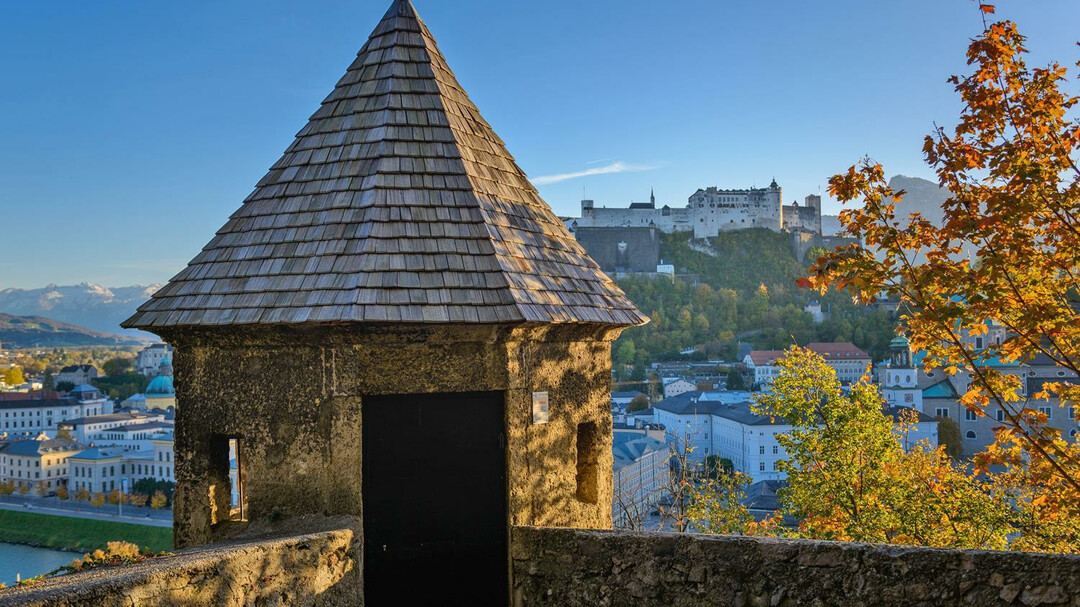 Blick auf die Festung vom Kapuzinerberg | © Tourismus Salzburg / G.Breitegger