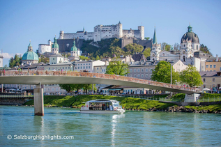 Amadeus und Festung | © Salzburg Stadt Schiff-Fahrt GmbH & Co KG