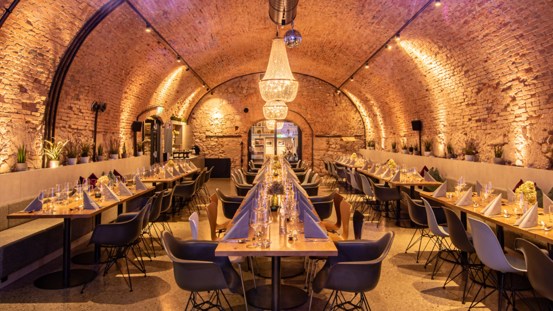 Gewölbe Bankettbestuhlung | © Urbankeller, Karin Maurer