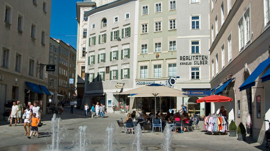 Platzl with view to the Linzer Gasse | © Tourismus Salzburg