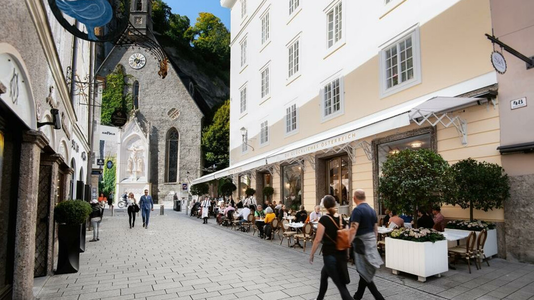 Blick auf den Schanigarten | © Meissl & Schadn © Manuel Marktl