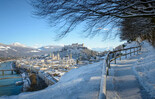 winter walk at Mönchsberg | © Tourismus Salzburg GmbH / G. Breitegger